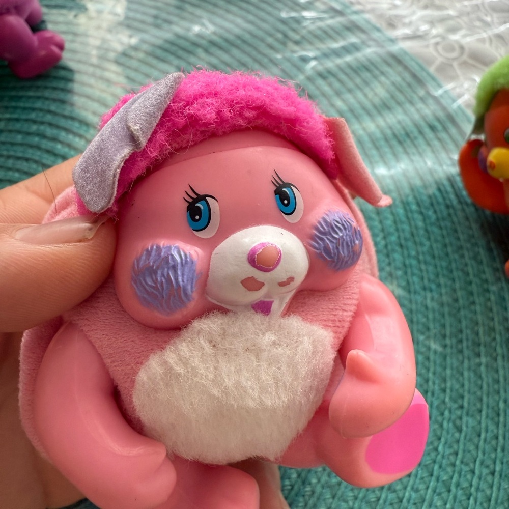 Vintage 1980s Mattel Pocket Popples Mini Plush Toy set - Picture 6 of 15